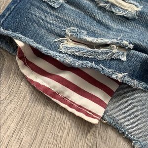 YMI Shorts - American flag blue jean shorts YMI Shorts - American flag blue jean shorts